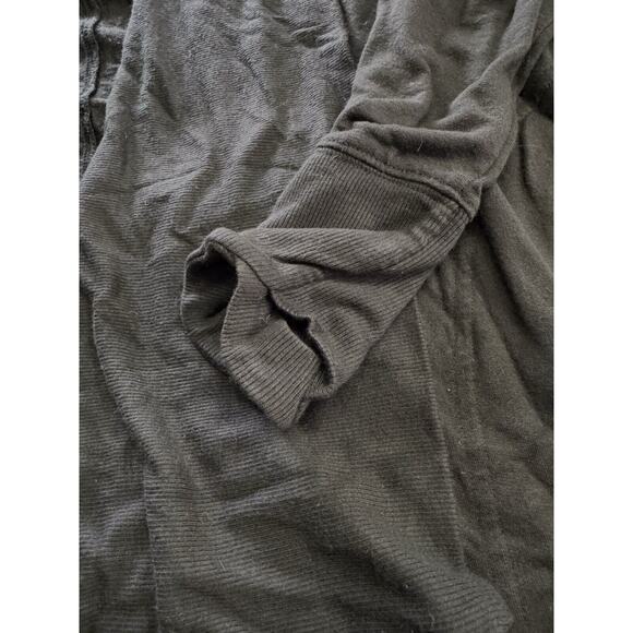 Athleta Cardigan Women's M Black Sweater Stretchy Long Soft Open Front Thumb - Picture 2 of 6